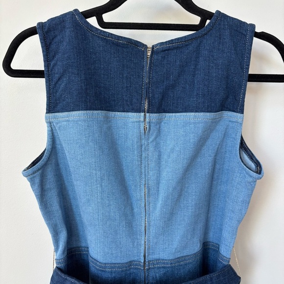 Boden Blue Hotch Denim Midi Dress Size 4P NWT - Picture 5 of 7